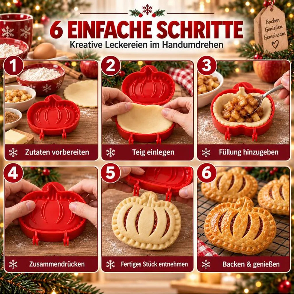 1+1 Gratis | Mini-Pie-Formen für Weihnachten & Herbst – Für süßes und herzhaftes Gebäck
