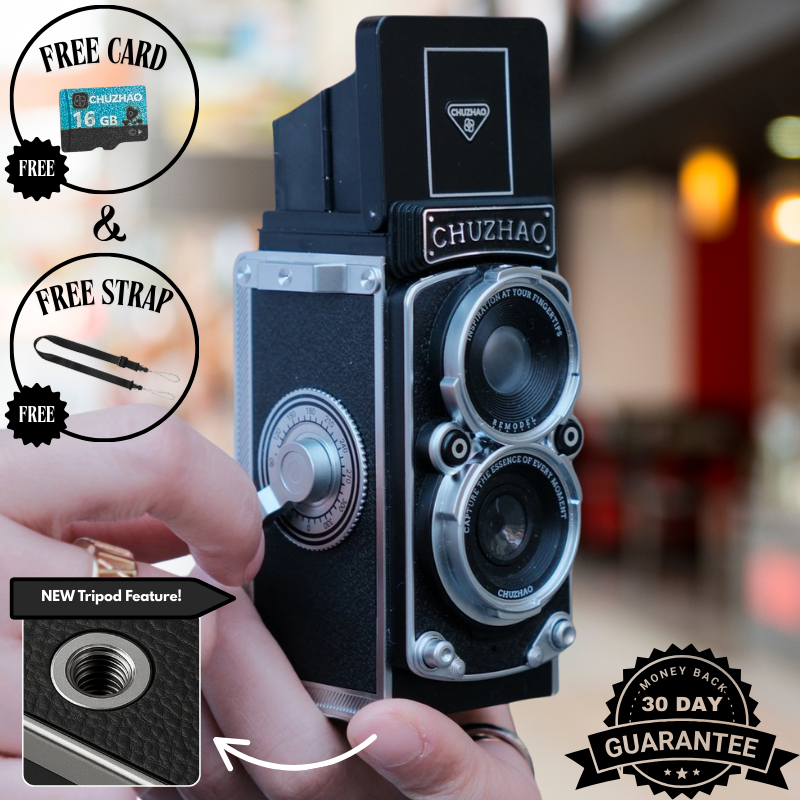 LuminaVue – TLR 2.0 Digitalkamera im Vintage-Stil mit zwei Objektiven