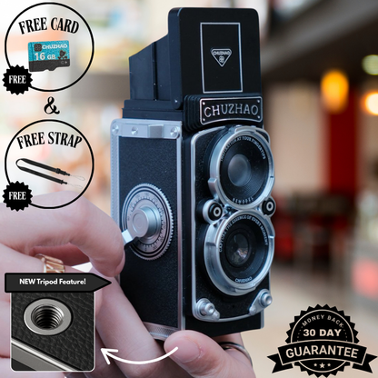 LuminaVue – TLR 2.0 Digitalkamera im Vintage-Stil mit zwei Objektiven