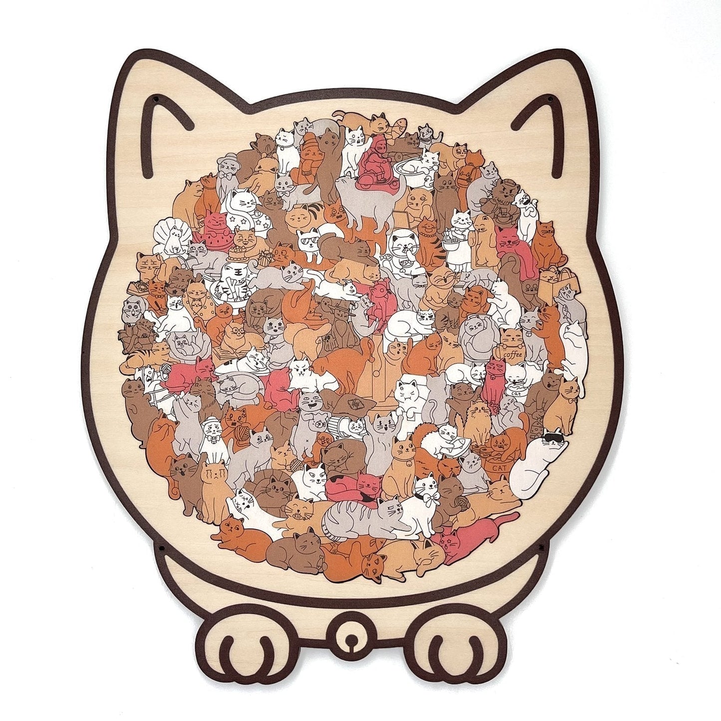 Mila – 135-teiliges Morandi Katzen-Puzzle | 2+1 GRATIS