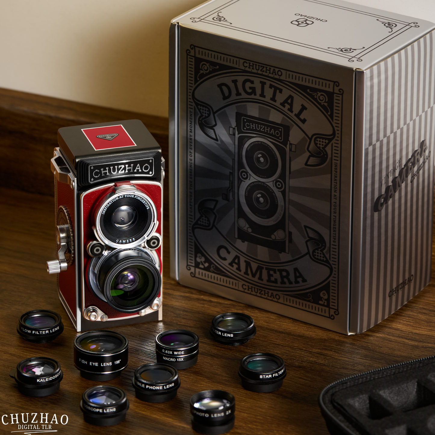 LuminaVue – TLR 2.0 Digitalkamera im Vintage-Stil mit zwei Objektiven