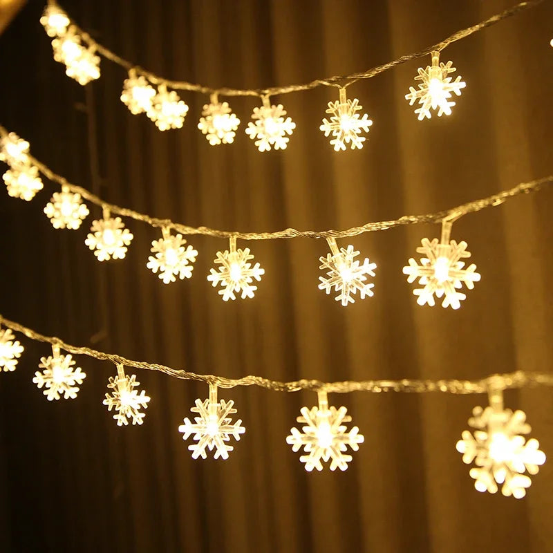 FrostGleam™ | Funkelnde Schneeflockenlichter für zauberhafte Winterabende