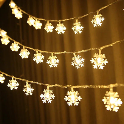FrostGleam™ | Funkelnde Schneeflockenlichter für zauberhafte Winterabende