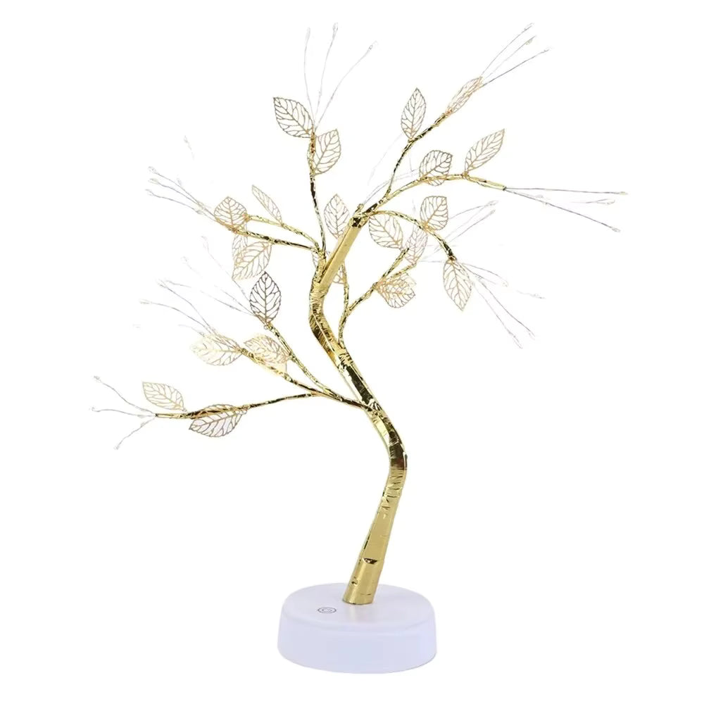 Bonsai-Tischlampe | Verstellbare Äste & Touch-Dimmer | USB-betrieben