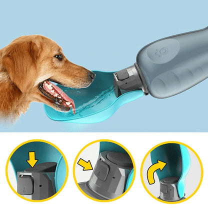 HydroPup™ | Auslaufsichere Hundewasserflasche mit faltbarem Napf