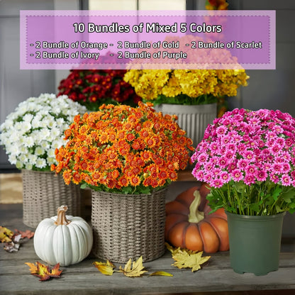 EverFall – Künstliche Herbst-Chrysantheme im Topf
