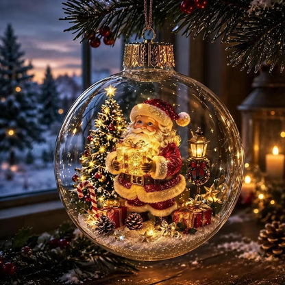 LuminaraCharm™ | Beleuchteter Weihnachtsanhänger mit Miniatur-Winterszene
