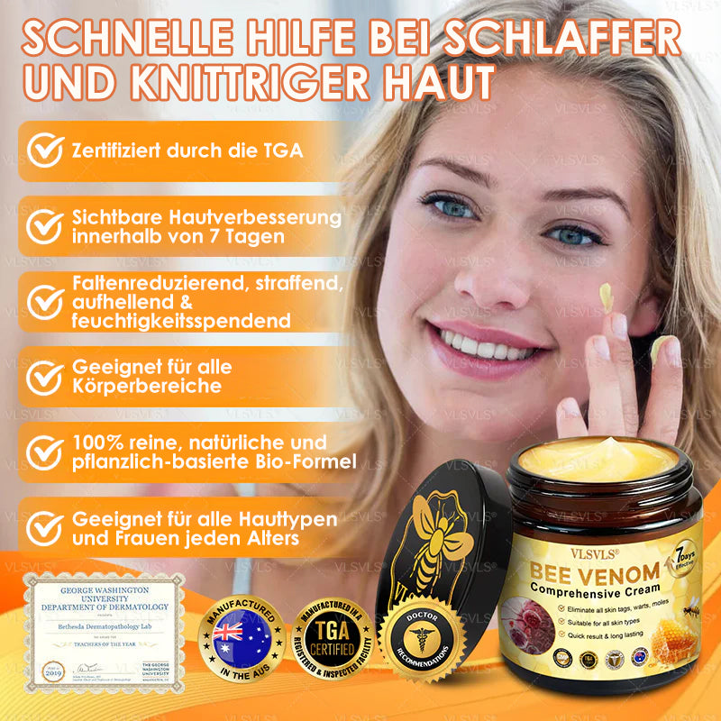 HealSkin™ – Straffende Anti-Aging-Creme mit Bienengift-Peptiden [1 + 1 Gratis]