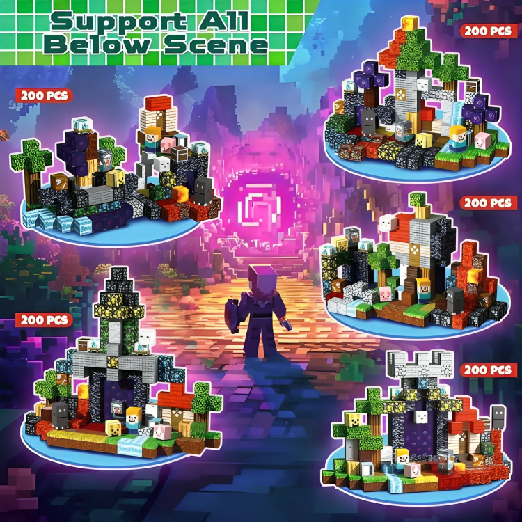 PixelBrix™ – 200-teiliges Set Magnetische Bausteine [50% Rabatt]