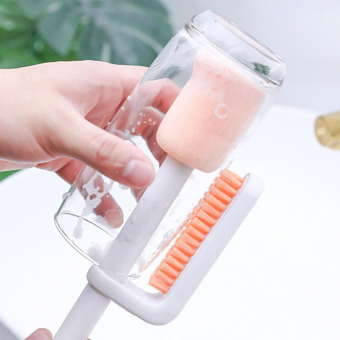 TwinClean™ – 3-in-1 Flaschenbürste für gründliche Reinigung