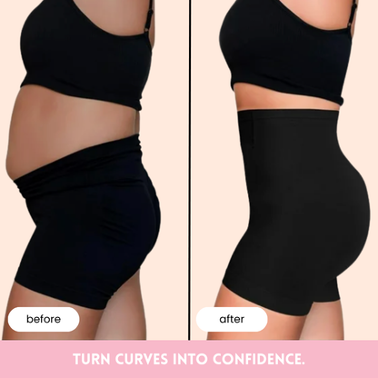 Rutschfeste Shaping-Panty-Shorts mit hohem Bund