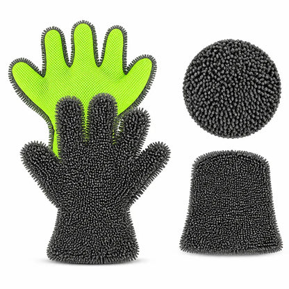 VeloShine™ Autowaschhandschuhe — Mühelos jede Kurve reinigen für kratzfreien Glanz wie frisch aus dem Showroom