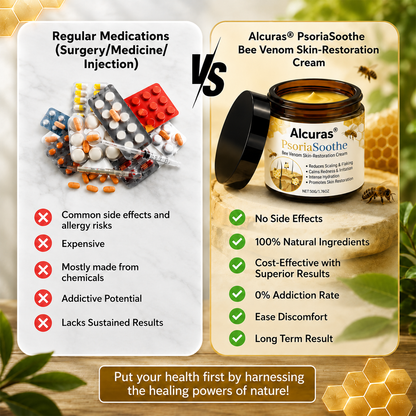 Alcuras® PsoriaSoothe – Hautregenerierende Creme mit Bienengift