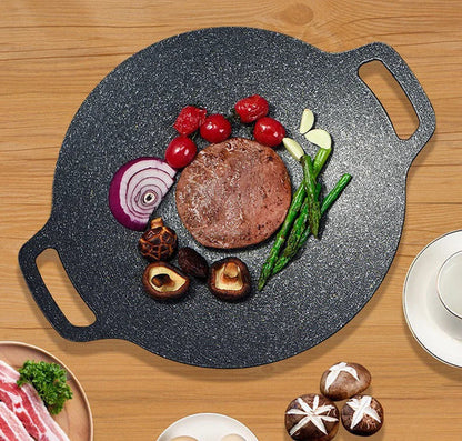 Steinpfanne Antihaft 28 cm | Gleichmäßige Hitze für Anbraten & Grillen | Für alle Herdarten geeignet