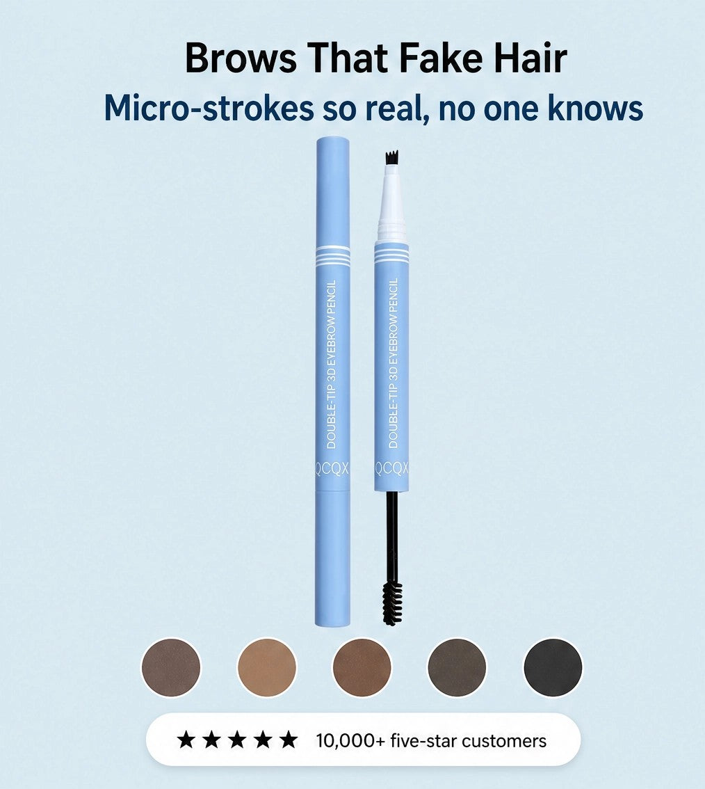 Archelle – 2-in-1 wasserfester Microblading-Augenbrauenstift mit Tönungsbürste + 1 KAUFEN, 1 GRATIS