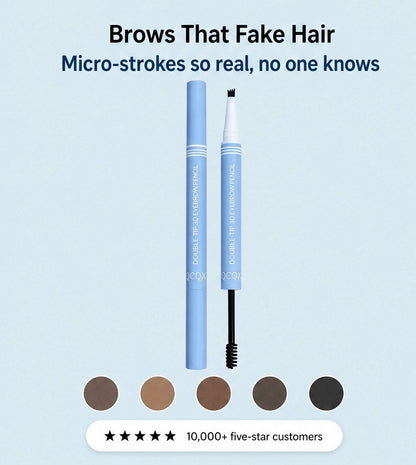Archelle – 2-in-1 wasserfester Microblading-Augenbrauenstift mit Tönungsbürste + 1 KAUFEN, 1 GRATIS