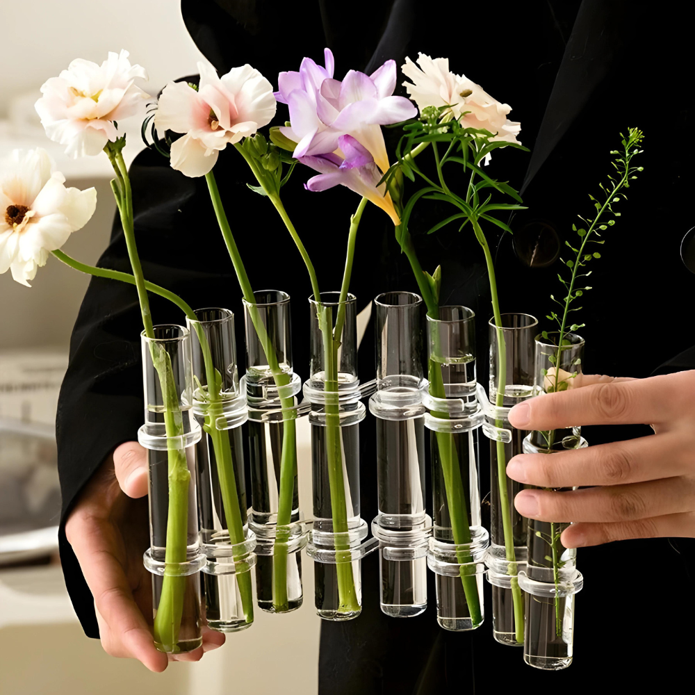 FloraForm — Modulare Glasröhrenvase