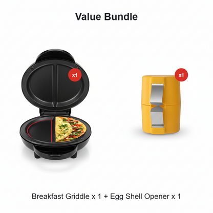DualCook™ | Beidseitiger Frühstücksmacher – Mühelose Morgen garantiert