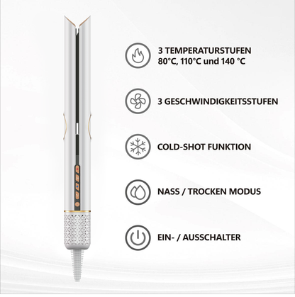 AirSilk™ Straithair Pro - Luftglätter + GRATIS Airstyler inkl. 5 Aufsätze