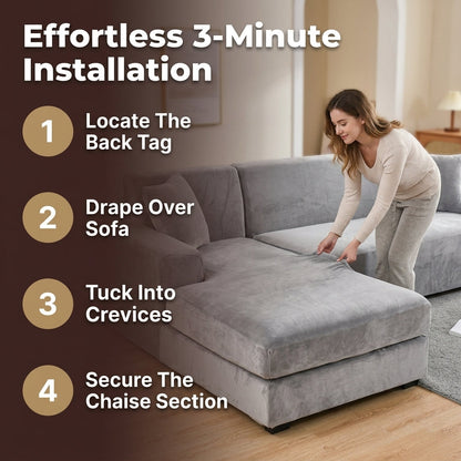 Premium Universal Sofaüberzug – Vollständiger Fleckenschutz