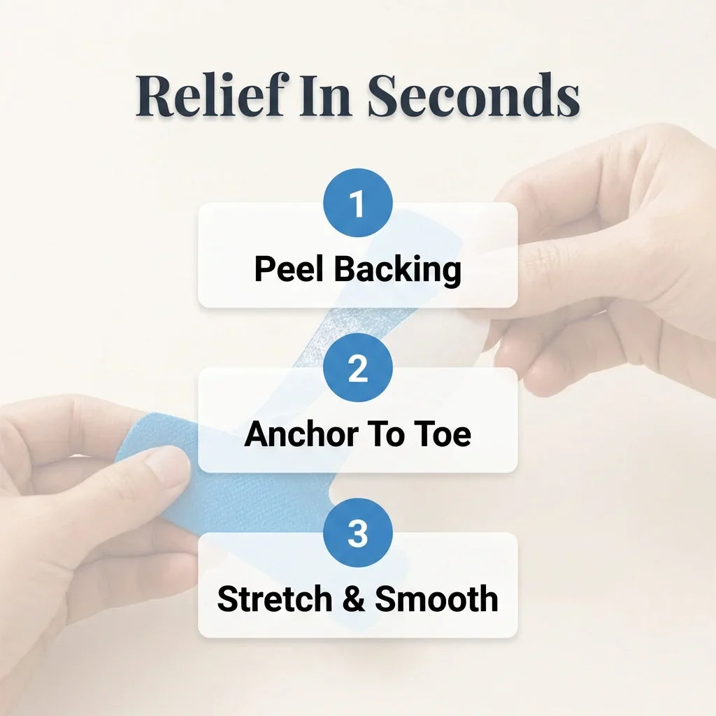 QuietStep™ – Elastische Hallux-valgus-Bandage für spürbare Schmerzlinderung