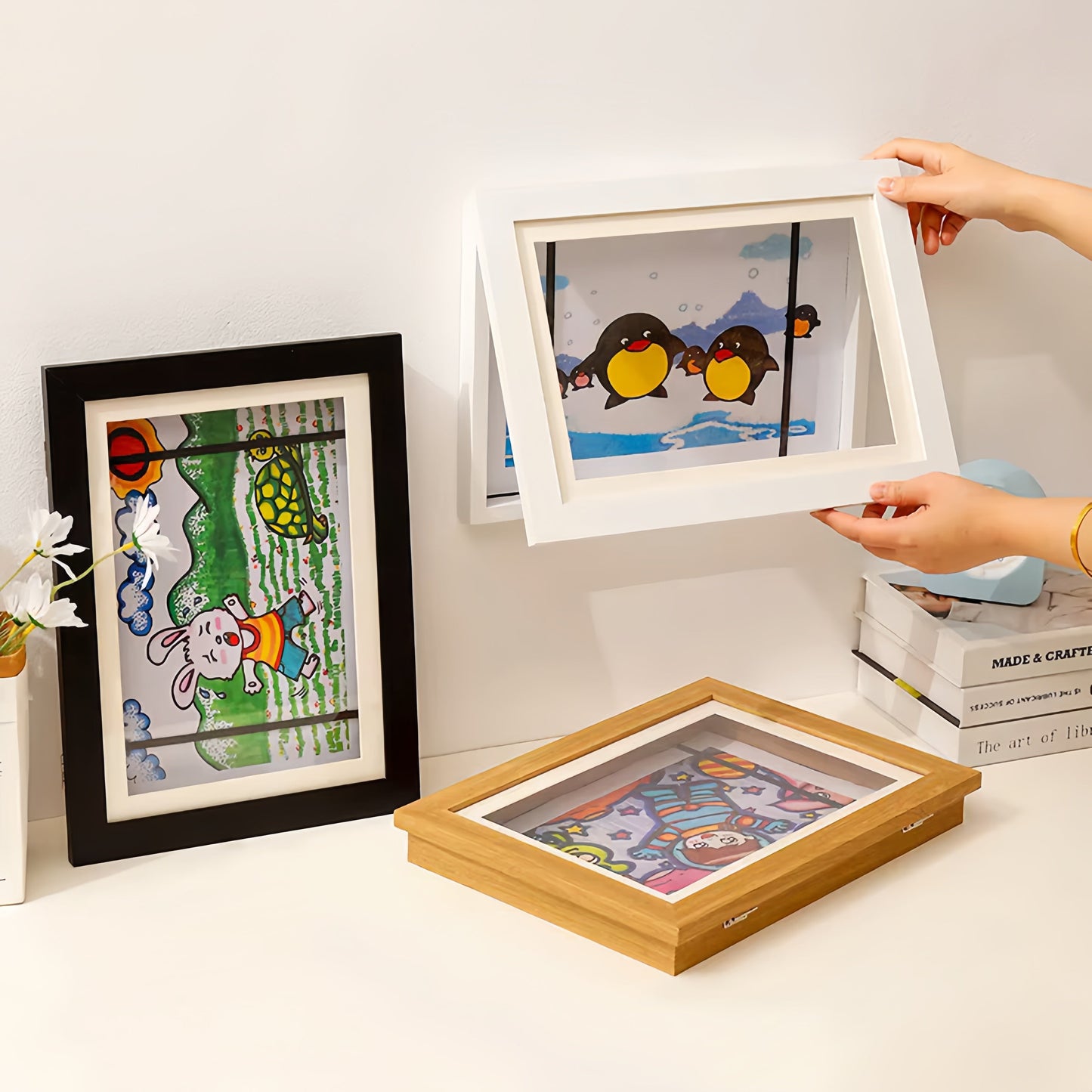 MemoryFrame Kids – Magnetischer Bilderrahmen zur Präsentation von Kinderzeichnungen und Bastelarbeiten