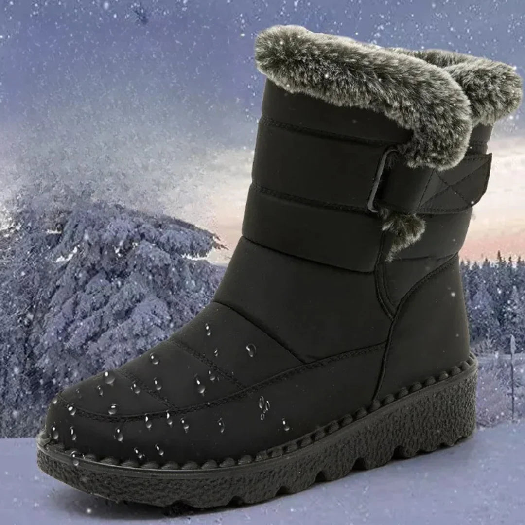 SnowComfort™ | Warme orthopädische Damen-Winterstiefel mit Plüschfutter und rutschfester Sohle