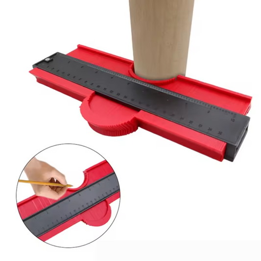 Konturlehre 25 cm für präzise Schnittlinien | Für Sockelleisten, Laminat & Fliesen | Formkopierer aus ABS, kompakt & robust