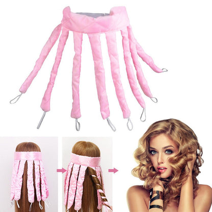 LuxeCurlPro — Heatloses Locken-Headband-Set für das Overnight-Haarstyling