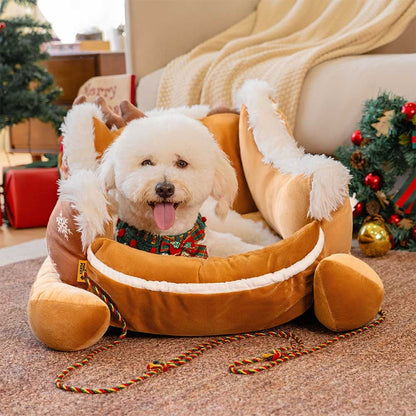 PawSleigh™ |  Das saisonale Hundebett für gemütliche Winterträume