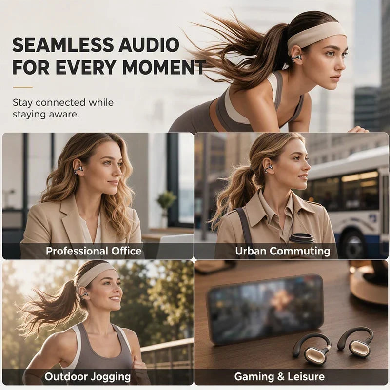SonicClip™ | Open-Ear Bluetooth 6.0 Clip-Kopfhörer