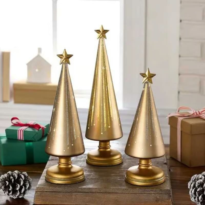 ✨ Glazelle™ – Festlich leuchtende Weihnachtsbäume im 3er-Set | Jetzt 50 % sparen