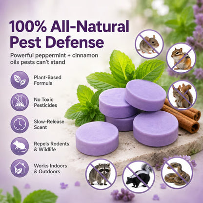 All-Natural Peppermint & Cinnamon Pest & Rodent Repellent Pucks