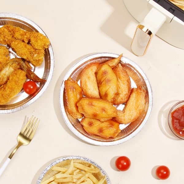 BlazeGuard — Set Einweg-Airfryer-Einlagen aus Aluminiumfolie