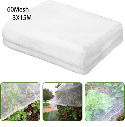 GreenShield Pro Pflanzenschutznetz | HDPE Insekten- und Vogelschutz | Lichtdurchlässig | Geeignet für Gemüse & Obst