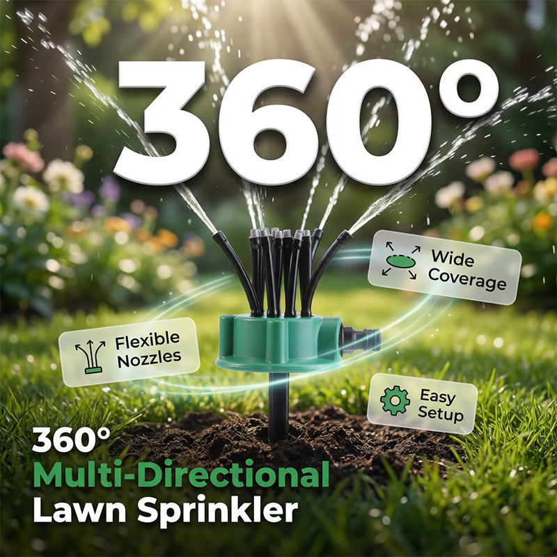 FlexRain™ | Flexibler Garten-Sprinkler mit individuell einstellbaren Sprüharmen