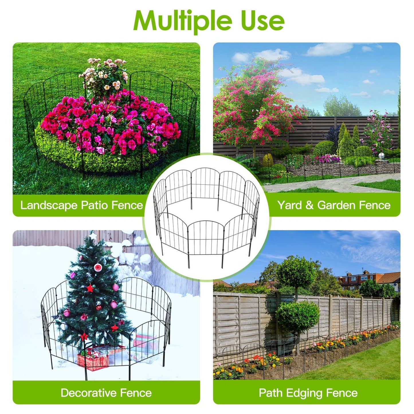 GardenCare™ | Dekorativer Edelstahl-Gartenzaun für Pflanzen & Beete