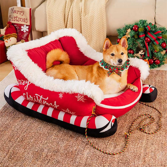 PawSleigh™ |  Das saisonale Hundebett für gemütliche Winterträume