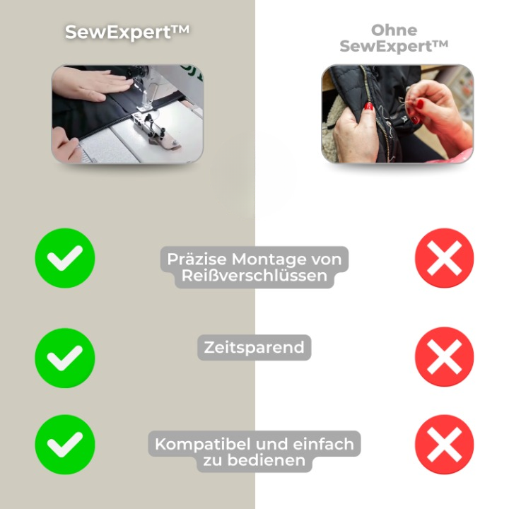 ZipperMaster Pro™ | Perfekte, faltenfreie Reißverschlüsse für Profi-Nähkunst im Handumdrehen!