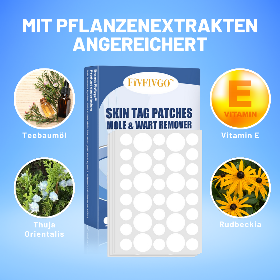 TagAway™ – Hautanhänger-Entfernungspflaster | Entfernt Skin Tags schmerzfrei in 7 Tagen