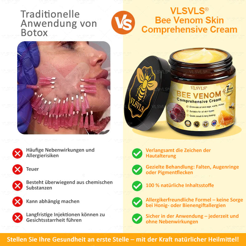 HealSkin™ – Straffende Anti-Aging-Creme mit Bienengift-Peptiden [1 + 1 Gratis]