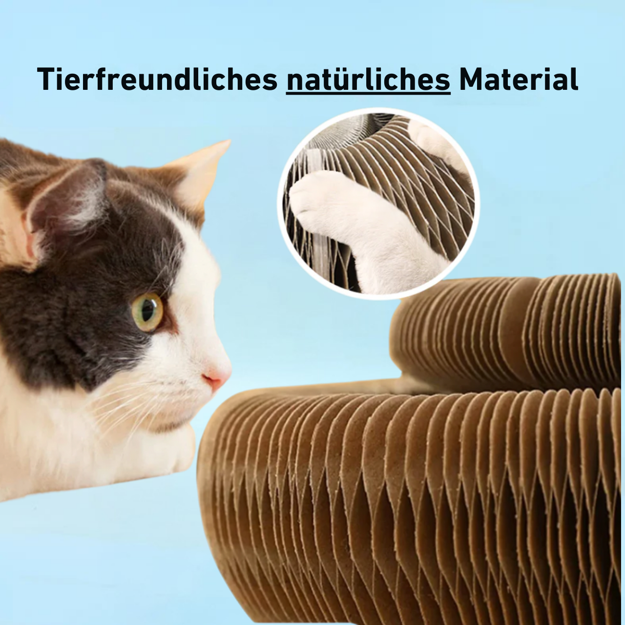 PouncePlay™ | Kratzspielzeug mit Glöckchenball