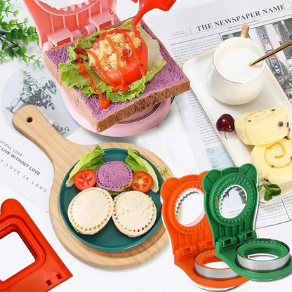 Sandwich Ausstecher & Versiegler | Macht gefüllte Taschen-Sandwiches in Sekunden | BPA-freier Kunststoff | Für Lunchbox & Snacks