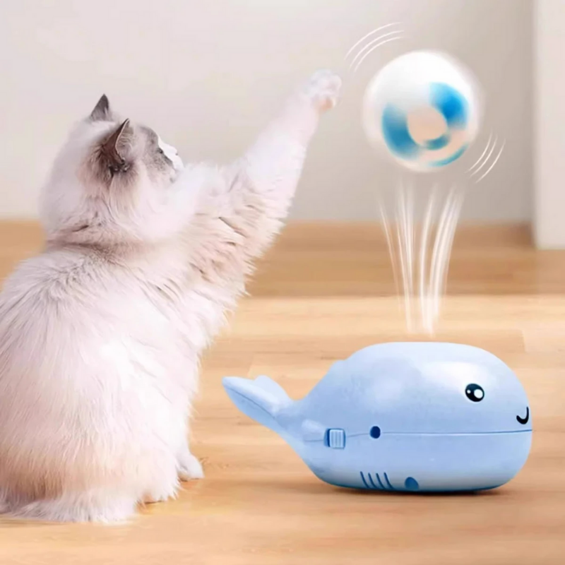 WhalePlay™ | Interaktiver schwebender Katzenball (2 Bälle GRATIS)