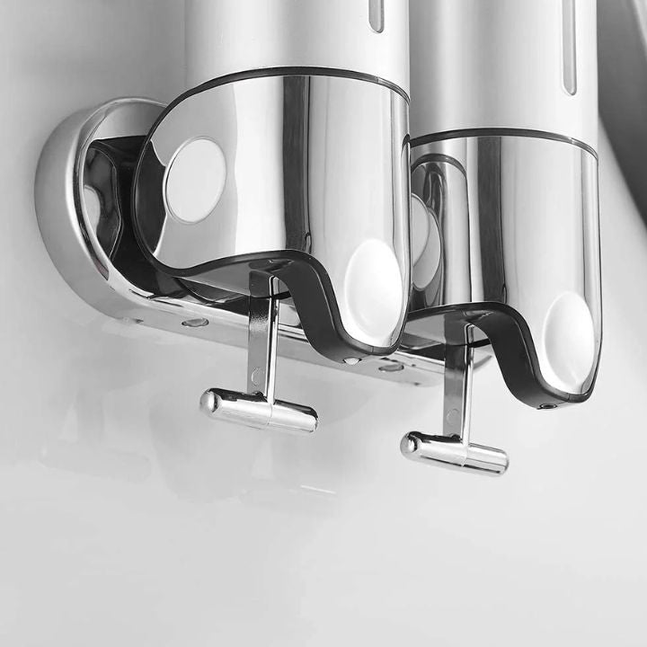 Wandmontierter Seifenspender | Edelstahl & ABS | Modernes Design | Platzsparend & Nachfüllbar