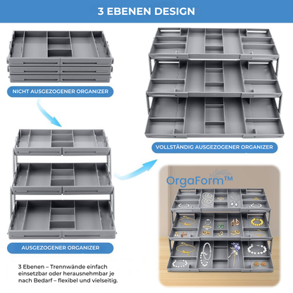 OrgaForm™ Schubladen Organizer 3-stufig