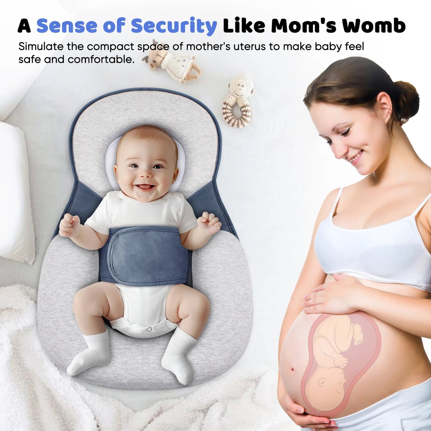 SnuggleSlope™ | Anti-Reflux Baby-Lounger mit erhöhter Liegeposition