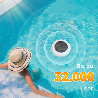 SolarSplash – Solarbetriebener Poolreiniger für mühelose Sauberkeit — spart Zeit, Aufwand und Energie.