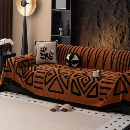 LuxeMaze™ | Eleganter Sofabezug mit rutschhemmender Jacquard-Struktur