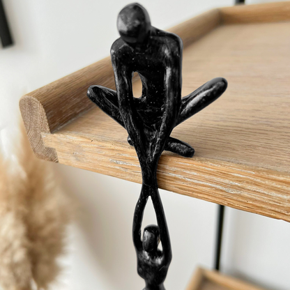 EdelKunst — Abstrakte hängende Skulptur zur Dekoration: Paar